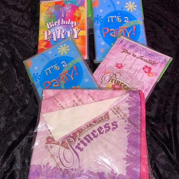 Party invitations 8 in a package with 1 set of napkins - Picture 2 of 2